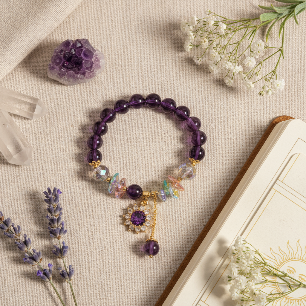 Amethyst Butterfly Bracelet Social Media