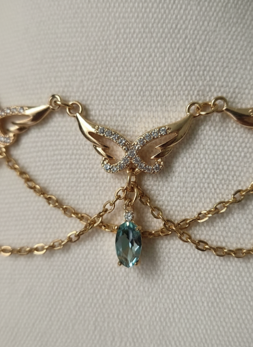 Close-up detail of floral motif