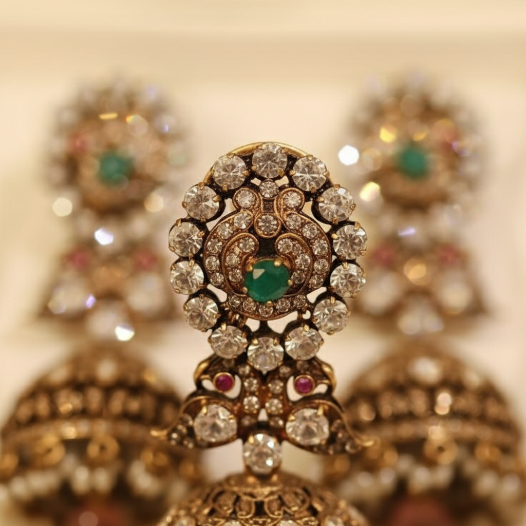 Emerald stone close-up