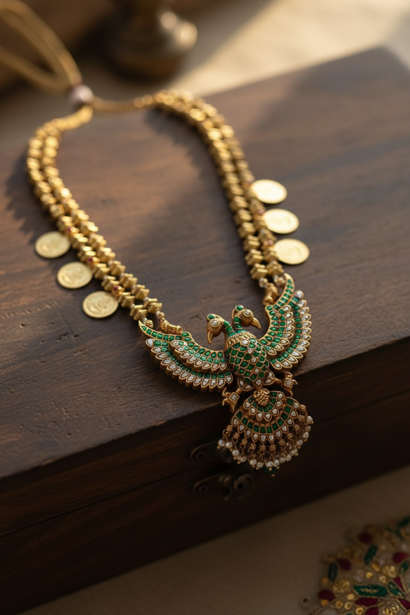 Peacock Necklace Heritage Style