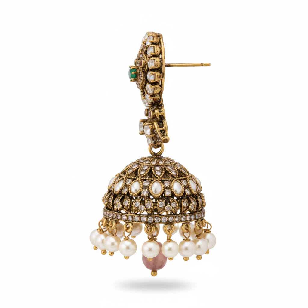 Side view jhumka shape