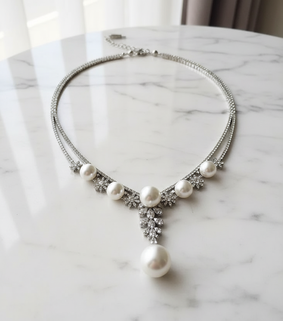 Styled on white marble