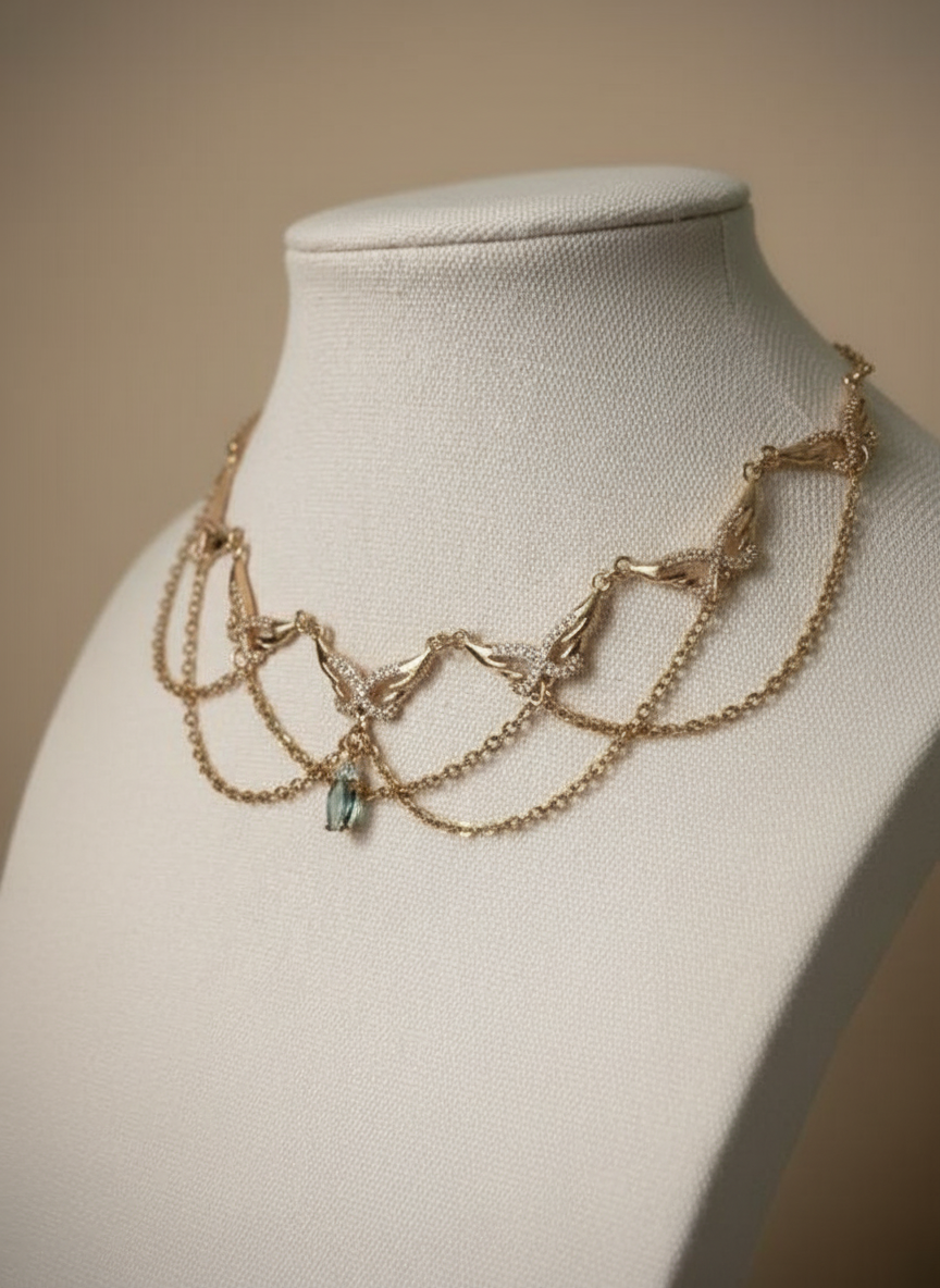 Three-quarter angle on beige background