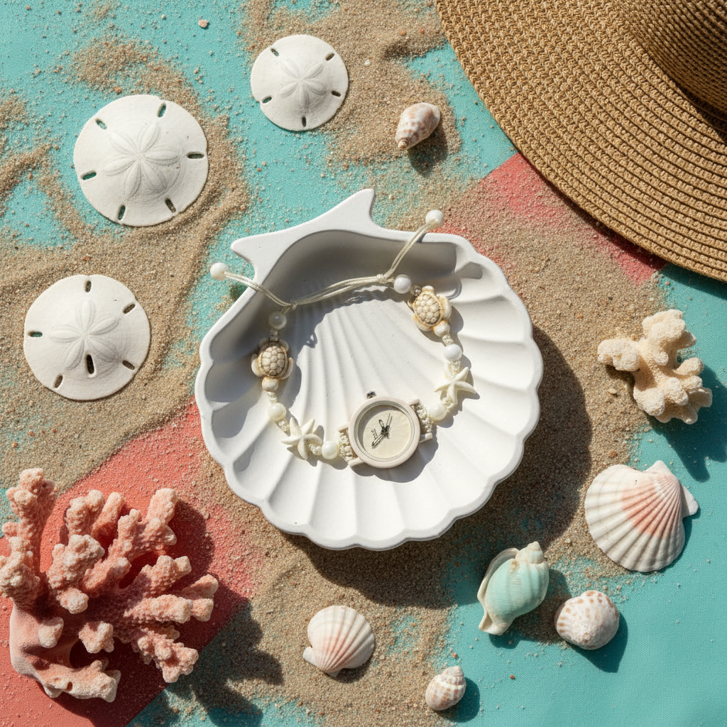 White Coastal Watch Bracelet Social Media